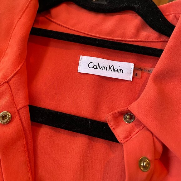 Orange Calvin Klein Dress - Picture 2 of 5
